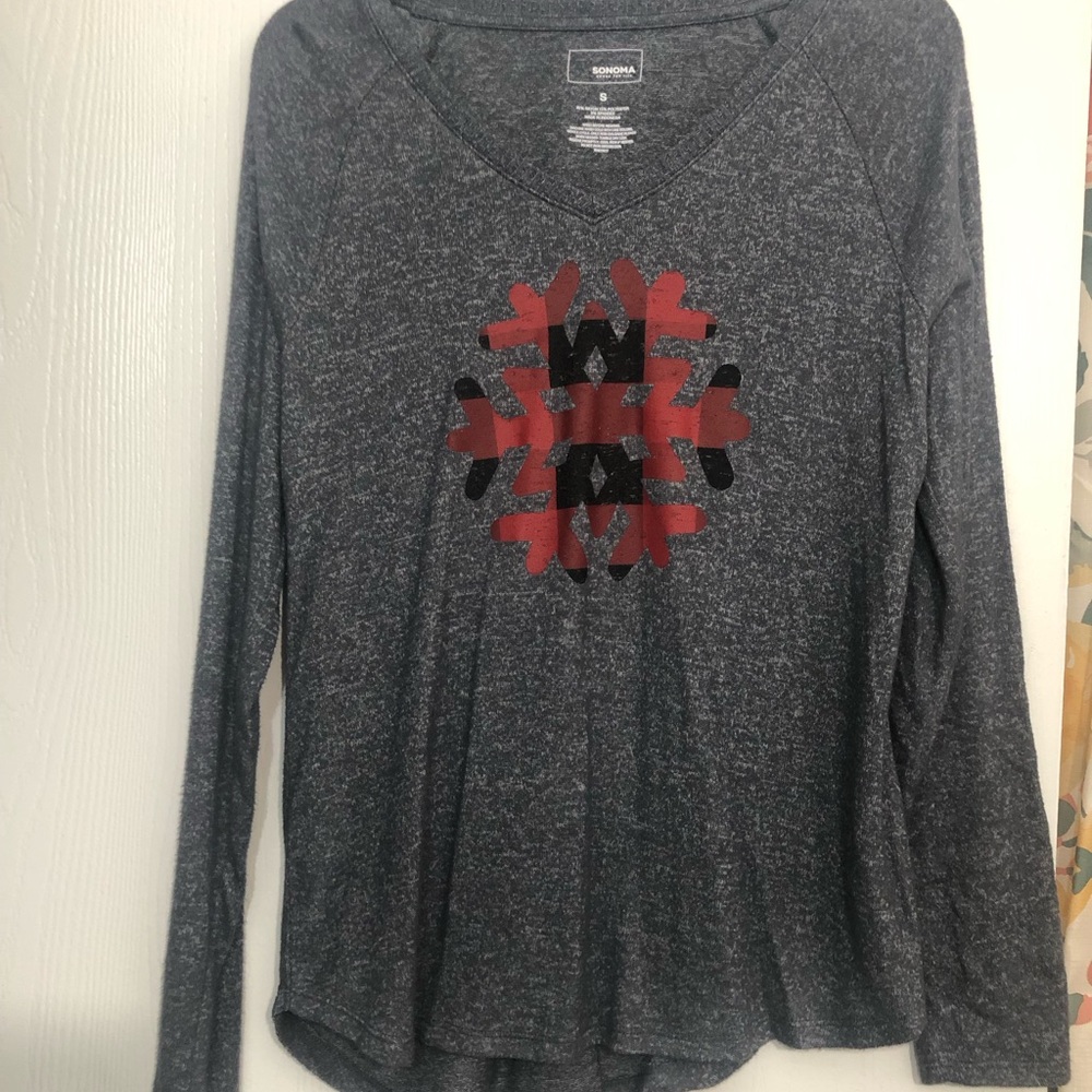 Sonoma Gray Graphic Long Sleeve T-Shirt